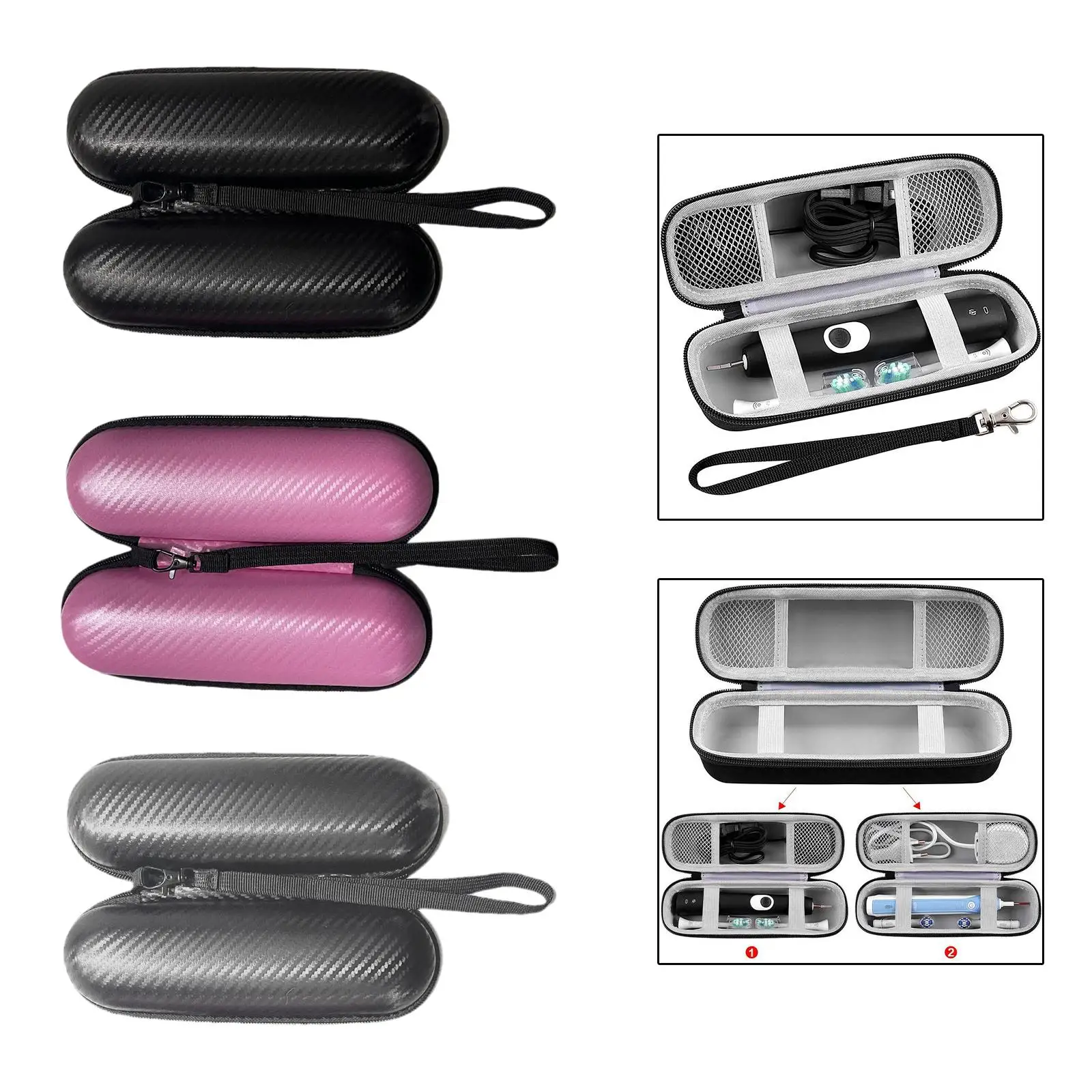 Electric Toothbrush Travel Case Protective Cover Fits Most Electric Toothbrush