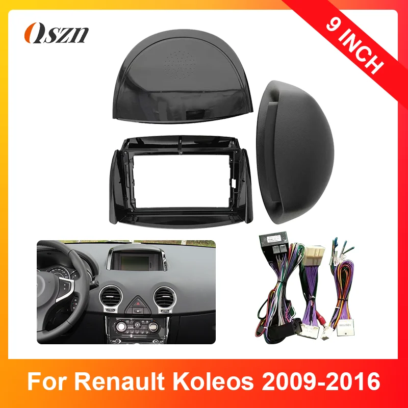 For 2009-2010 2011 2012-2016Renault  Koleos 9 inch Car Radio Android MP5 Player Casing Panel Frame Fascia Stereo Dash Cover