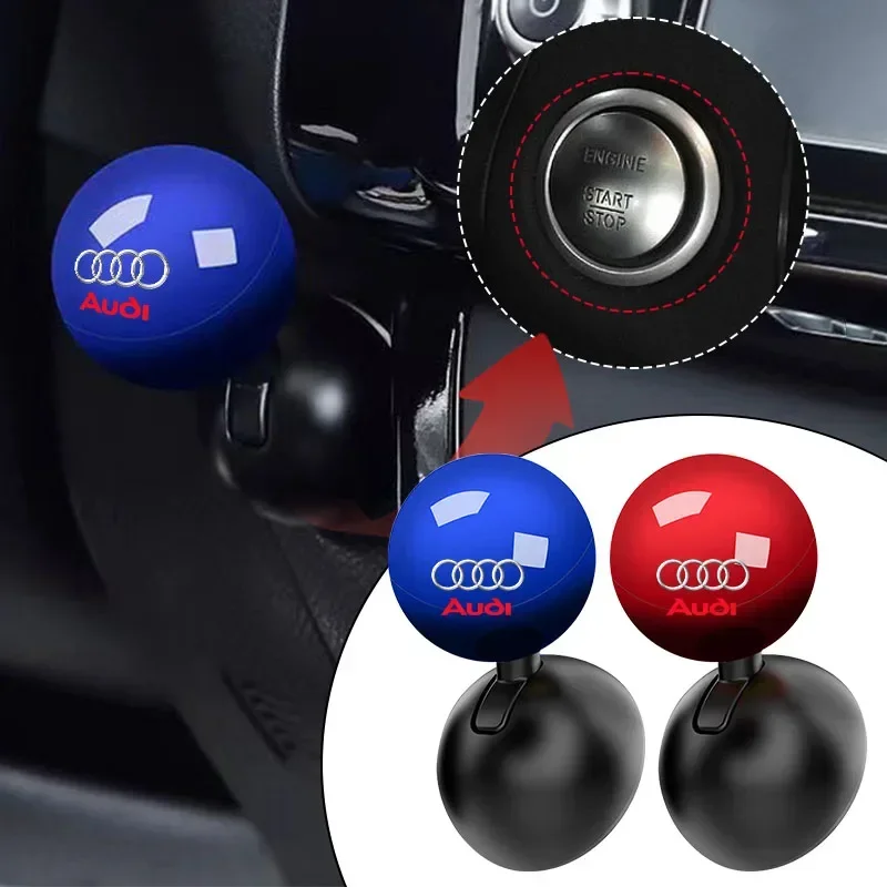 Creative Lifting Lever Type Car Start Ignition Stop Push Button Cover For Audi A4 A3 A5 A6 A7 A8 Q3 Q5 Q7 Q8 B5 B6 B7 B8 Sline 