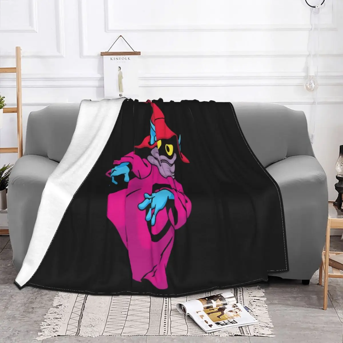 Orko Mens Funny He Man Masters Of The Universe Top Skeletor Battle Cat Loose Plus Size Throw Blanket