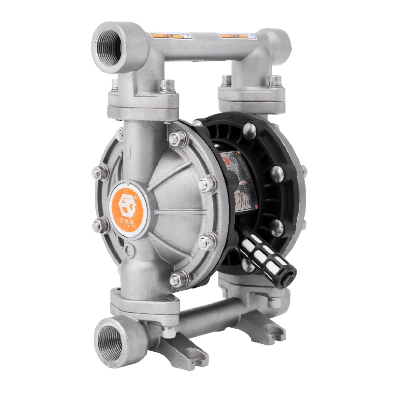 GODO QBY3-20P AODD Air Operated Double Diaphragm Pump Stainless Steel Diesel Sulfuric Acid Pneumatic Pumps