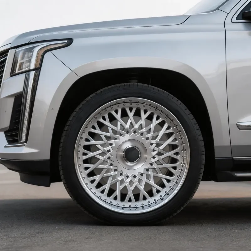 Bku 2 Piece Forged 24 Inch Wheels for Escalade V Tahoe Hummer Ev Custom High Strength Deep Dish Alloy