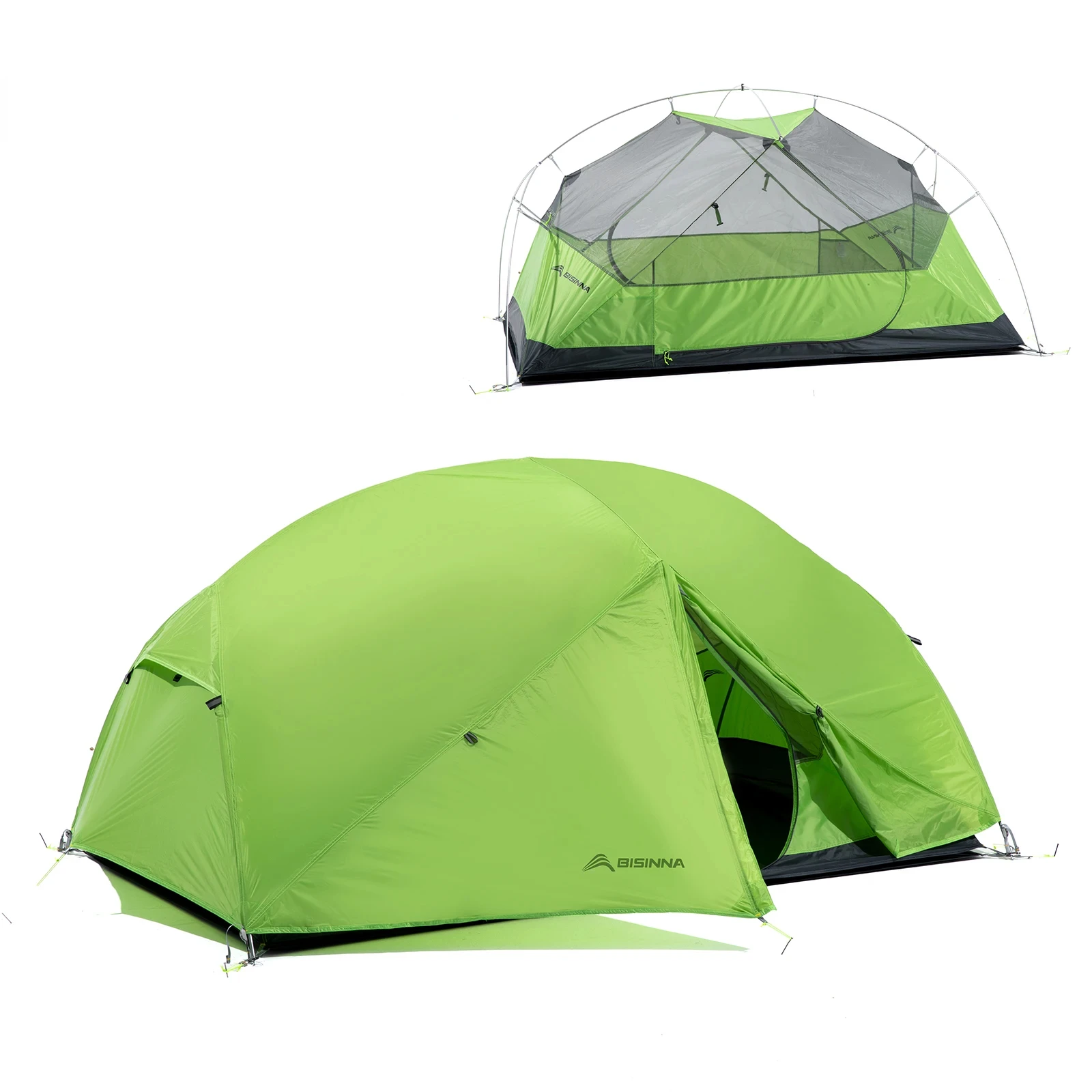 2 Person Camping Tent 20D380T nylon Double Layer Breathable Waterproof windproof professional ultralight Tent suitable Campeggio