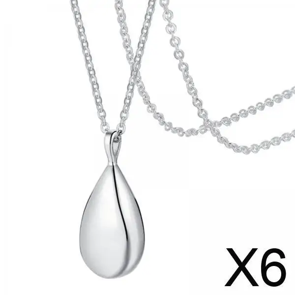 

Elegant Cremation Pendant Ashes Necklace Stainless Steel Droplet Keepsake Jewelry for Special Memories