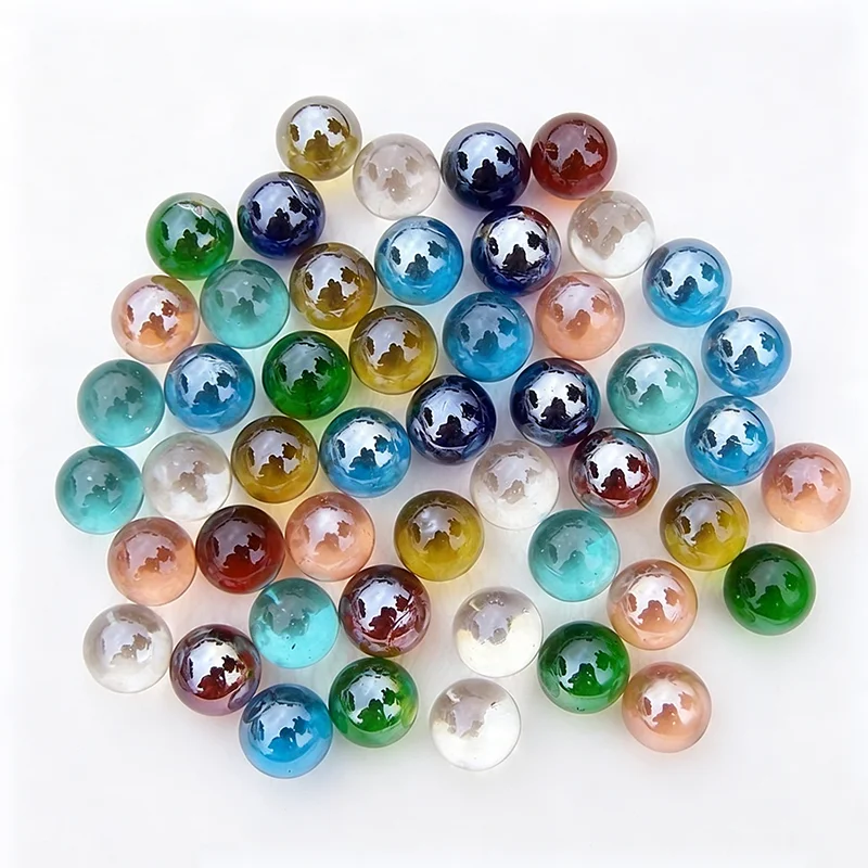 Glass Marble 16mm Colored Glass Beads Ball for Vase, Fish Tank, DIY Decorative Props