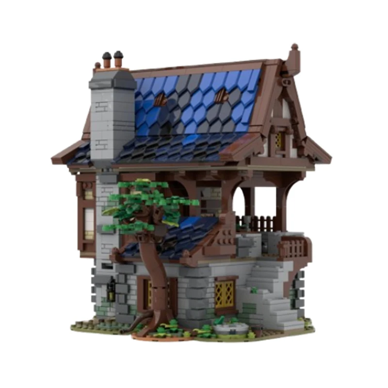 Spot MOC-156130 Medieval Armory Architecture Series House Puzzle DIY Toy Model Ornament Gift