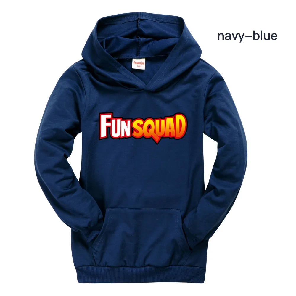 Spring Autumn Kids Fun Squad Gaming Hoodies Harajuku Boys Girls Fashion Sweatshirt Children Clothing Long Sleeve T-shirt Outerwe