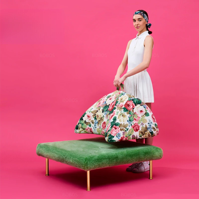 Wohnzimmer Tennisplatz Blume grün Stoff bewegliches Modul Freizeitsofa Rasenstuhl