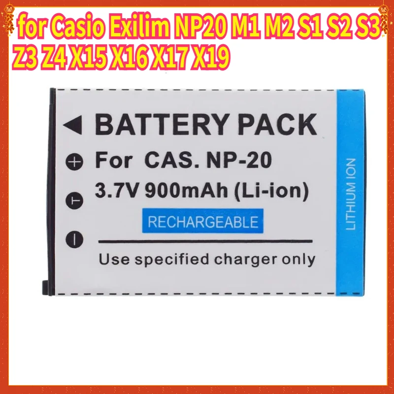 

Replacement Battery for Casio Exilim NP20 M1 M2 S1 S2 S3 Z3 Z4 X15 X16 X17 X19