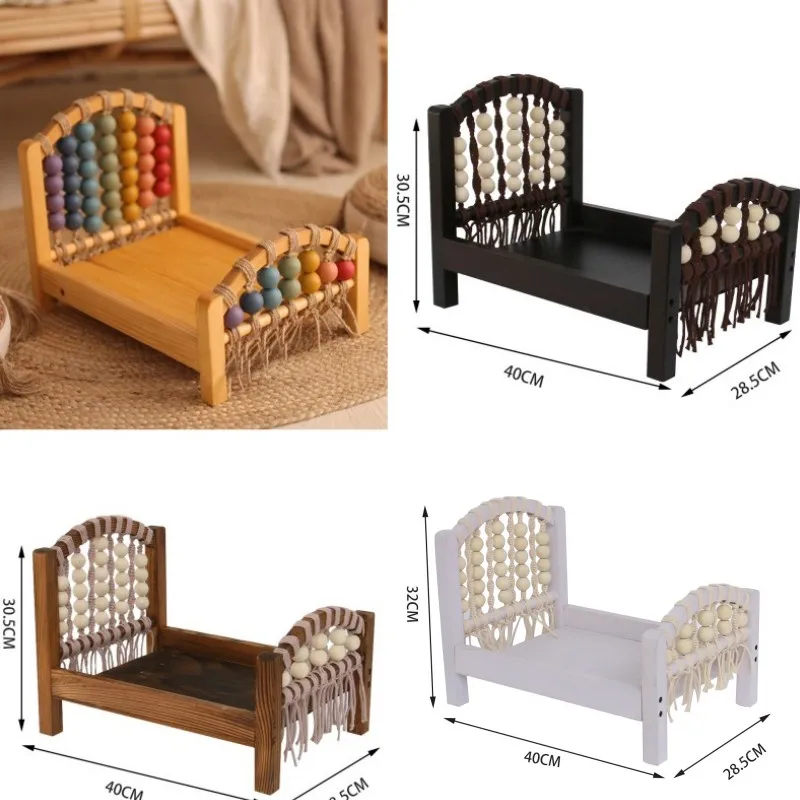 Shining Newborn Photography Props Hundred Days Baby Photo Bed Rainbow Bed Posing Props Baby Shooting woven bed baby crib