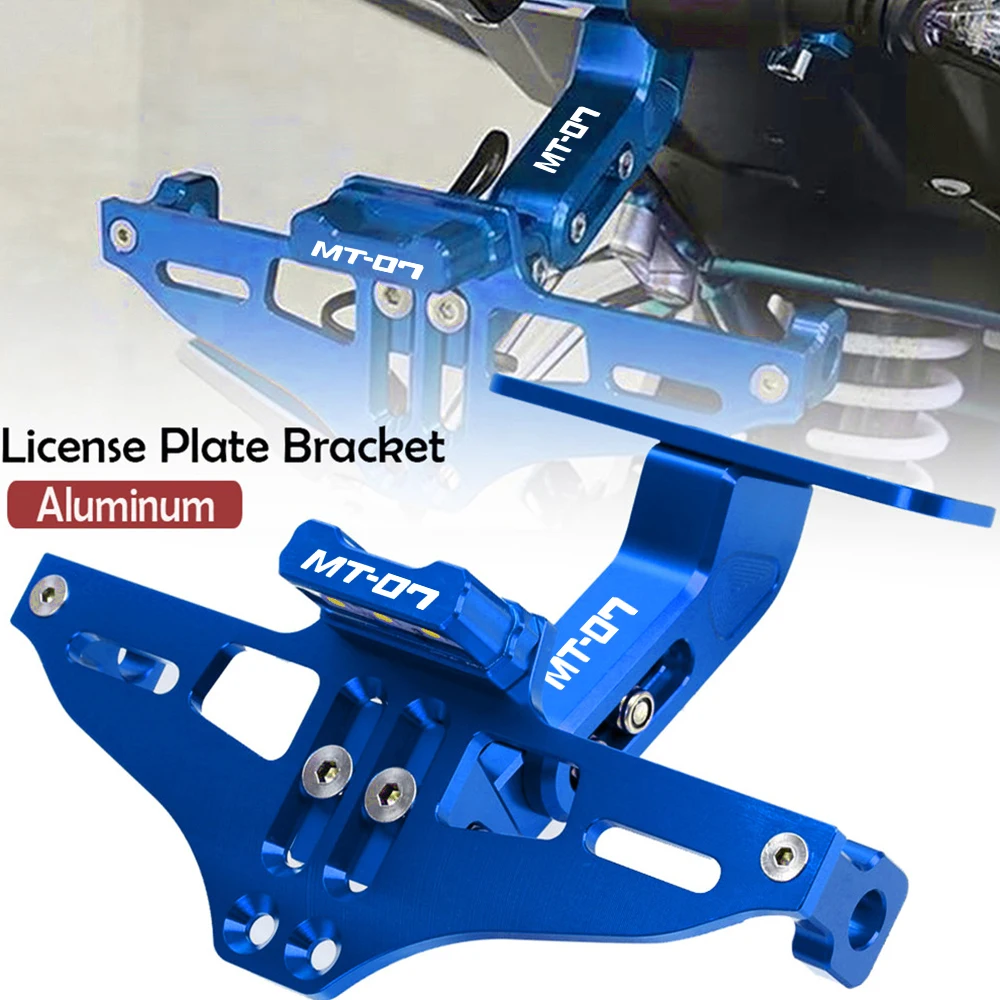 

Moto Fender Eliminator Adjustable License Plate Holder Bracket LED For Yamaha MT07 MT 07 MT-07 2014 2015 2016 2017 2018-2023