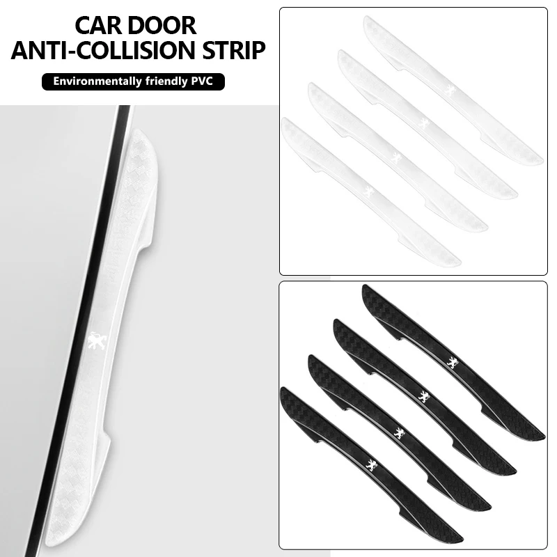 لبيجو 2/4 قطعة باب السيارة واقية ملصق الباب Edg المضادة للخدش ملصقات اكسسوارات الديكور 206 307 308 3008 207 208 #2