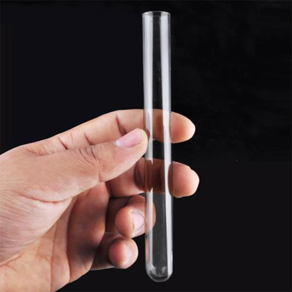 20 PCS Test Tubes with Cork Stoppers Glass Clear Glasses Lip Gloss Containers Vial X 150