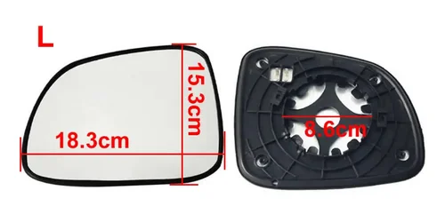 Imagen 2 del producto Alta calidad para Chevrolet Captiva 2012-2017 accesorios de coche espejos retrovisores exteriores lente espejo retrovisor vidrio blanco con