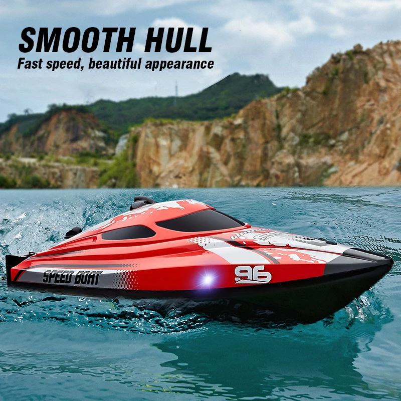 

HJ820 RC Boat 25km/h High-Speed Remote Control Racing Ship Waterproof Speed Boat Lake Pool Outdoor Children Model Toy