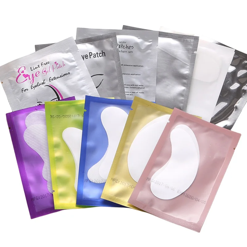 50 Pairs Disposable Hydrogel Eye Patch Gel Eyelash Pad Lash Lifting Paper Eyes Stickers Eyelash Extension Supplies Makeup Tools