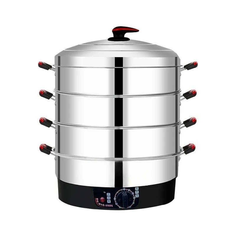 

King size, stainless steel, electric steamer, large capacity, household, electric steamer, multi-function, three layers