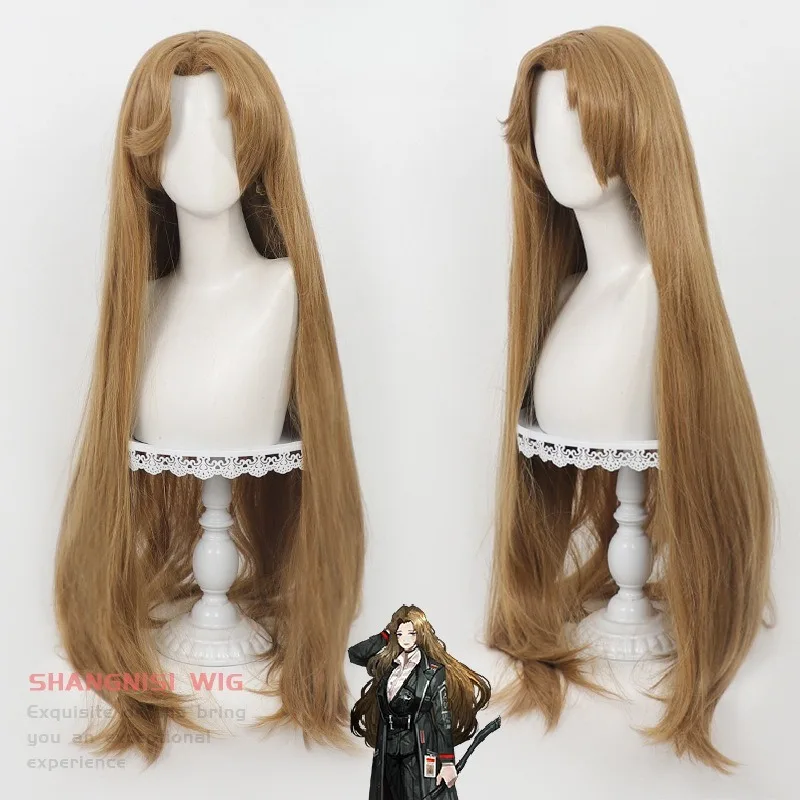 Парик для косплея Rodion Game Limbus Company 105 см, коричневые длинные волосы, термостойкие синтетические парики, реквизит для Хэллоуина, карнавала, вечеринки