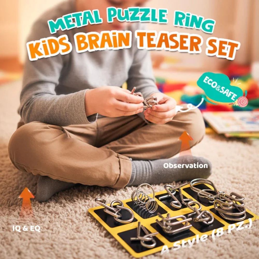 Metal Puzzle Ring 8… - image