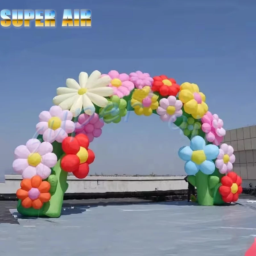 会社装飾用の特注インフレータブルフラワーアーチ（送風機付き）