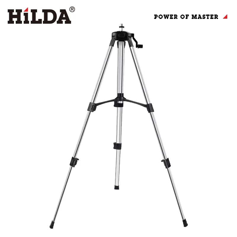 HILDA 1.2M Laser Level Tripod Adjustable Height Thicken Aluminum Tripod Stand Tripod Bracket Base For Self Leveling 5/8''