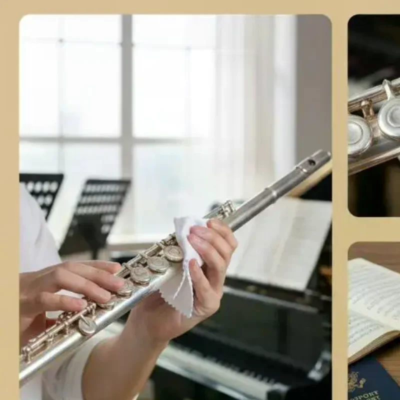 

50 шт. полировальных салфеток для чистки серебра, мягкие чистящие салфетки для золотых и серебряных украшений, инструмент для полировки.