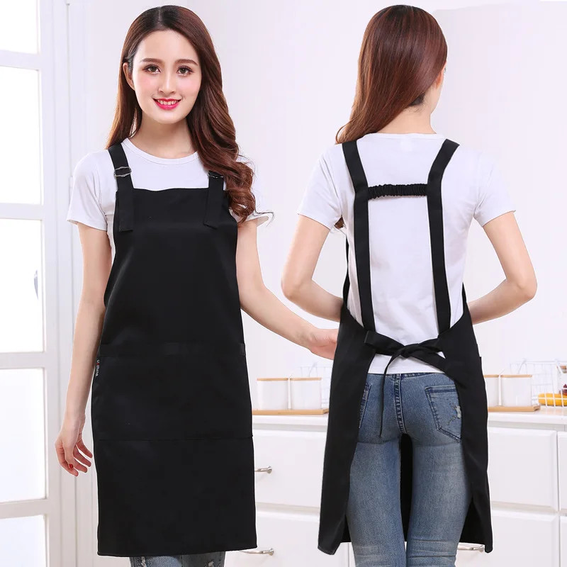 Adjustable Chef Cooking Aprons Hotel Restaurant Men's Kitchen Apron Cafe Bakery Bakery Bar Barman and Waitress Work Pinafore