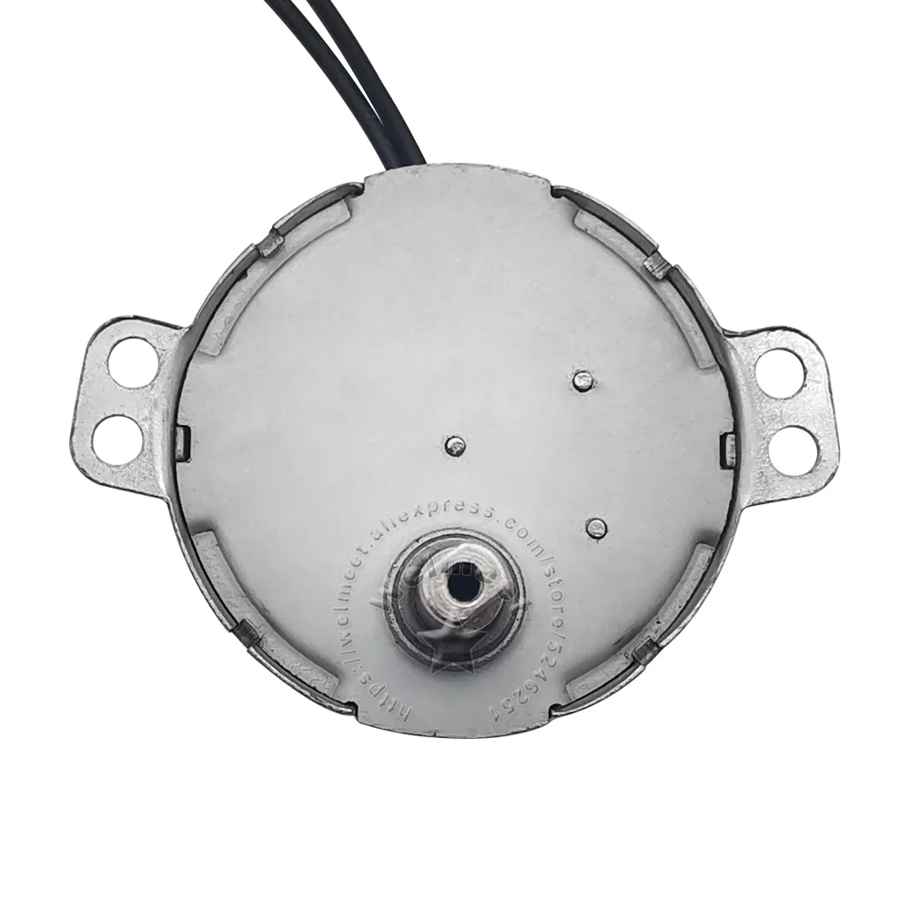 TYC49 AC5-220V 50/60Hz 0.9-60/1.1-70RPM 4W Plastic Gear Display Stand/Lighting Turntable Oscillating Synchronous Motor DD Shaft