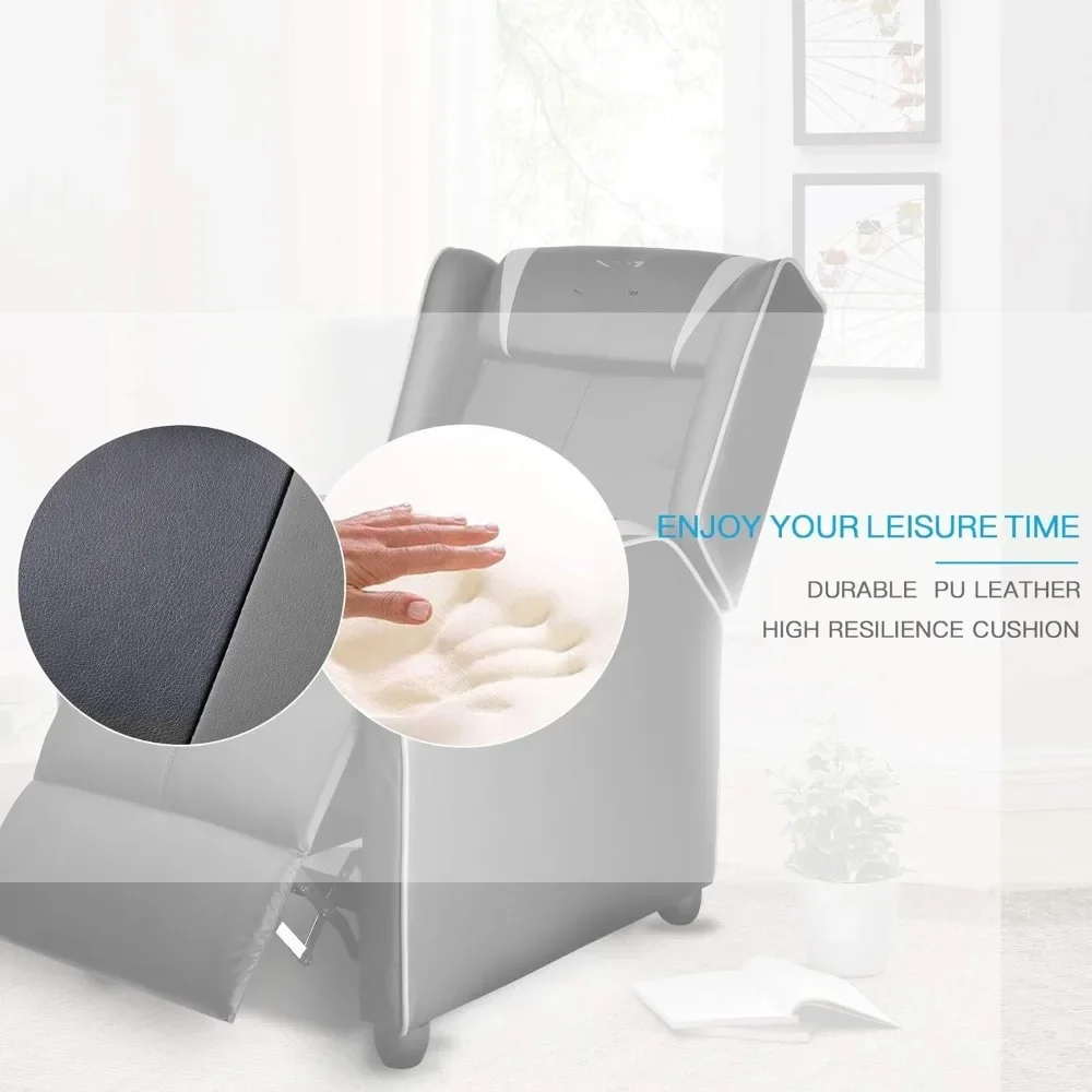 Kursi Kursi Gaming – Sofa Kulit PU Tunggal Gaya Balap, Kursi Ergonomis Modern untuk Ruang Tamu & Home Theater