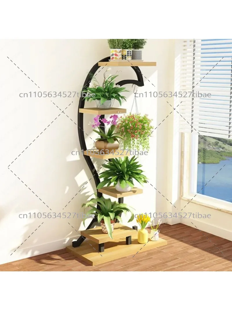 Creative Metal Display Stand Multi-layer Shelf Wrought Iron Indoor Plant Stand Flower Pot Stand