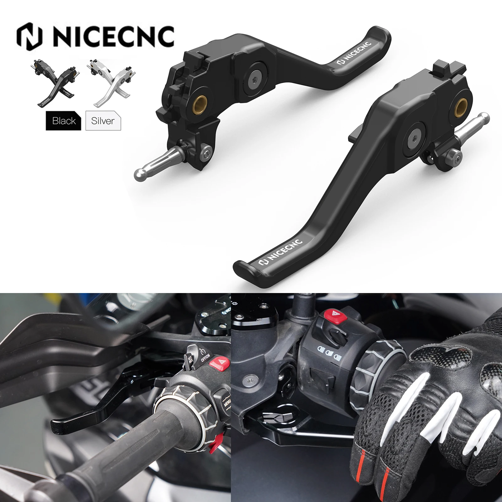 For BMW R1250GS 2018-2023 R1250GSA 2018-2024 Shorty Brake Clutch Lever R1200GS 2013-2018 R 1200 GSA 2014-2018 R nineT 2013-2016