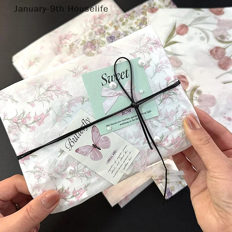 Instagram-Style Spring Snow Pear Paper: Beautiful, Soft-Style Decorative Wrapping Paper for Flowers and Gifts