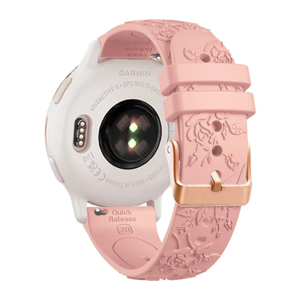 20 مللي متر حزام ساعة سيليكون للغارمين Vivoactive 6 5 3 حزام سوار ل Forerunner 570 42 مللي متر 165 55/Venu Sq 2/Venu معصمه