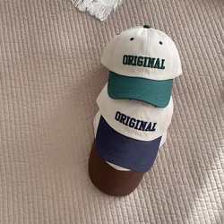 Colorful Retro Spring Summer Baby Hat Cap Letter Toddler Baby Baseball Cap Cotton Adjustable Visor Sun Hats Kids