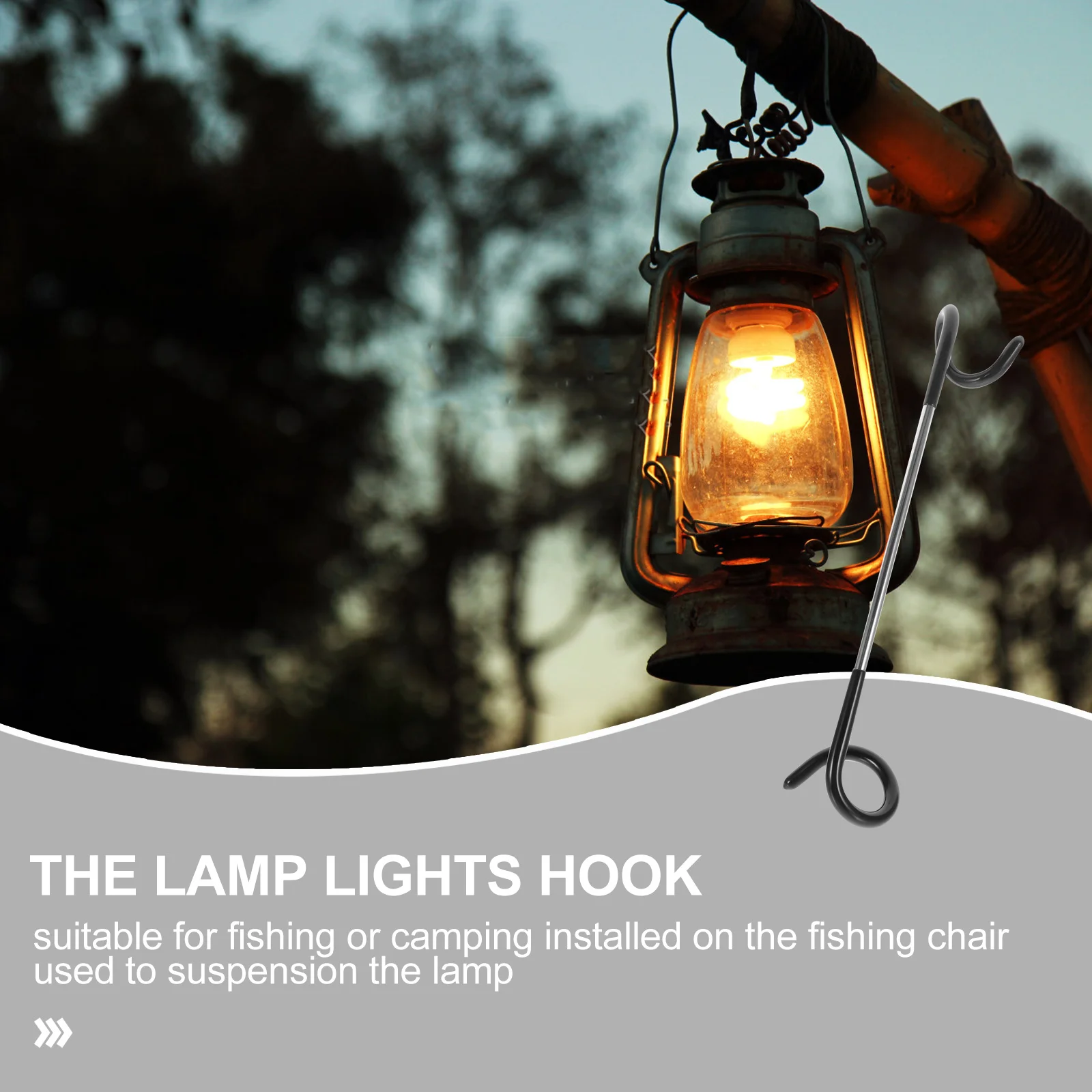 

Outdoor Lamp Hook Camping Light Hanger Support Force Tent Lamp Hanging Hook for Picnic Barbecue Travelling