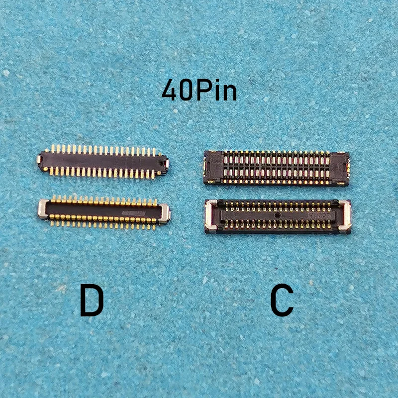 2pcs 40pin LCD Display FPC Connector On Motherboard for Xiaomi Redmi 9 NOTE9 PRO 4G/Note 9 Pro 5G/Note 9S/K30S/X3/10T On Flex