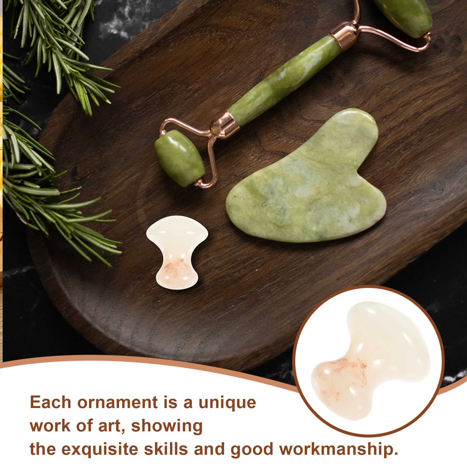 

Natural Crystal Agate Mushroom Shape Face Massage Stone Exquisite Facial Relaxation Tool Women's Beauty Massaging Accessory