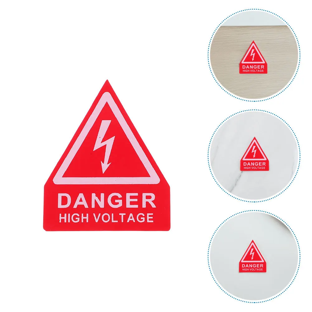 

10Pcs High Voltage Warning Stickers Self Adhesive Safety Signs Electrical Panels Electric Shocks Hazard Labels