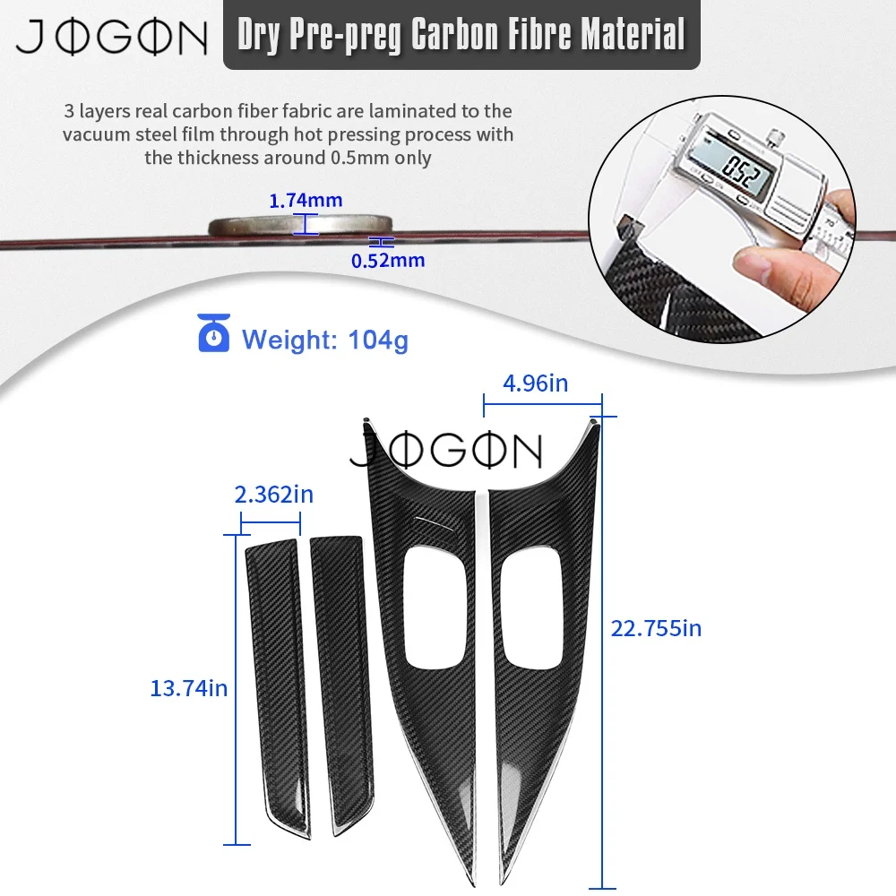 Carbon For Acura Integra DE4 DE5 Type S A-Spec 2022-2025 Car Interior Door Handles NO Memory Button Panel Cover Trim Accessories