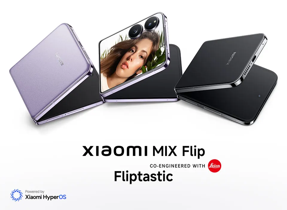 Xiaomi MIX Flip Smartphone Global Version New Snapdragon 8 Gen 3 CPU 512GB ROM 50MP Leica Camera Foldable Display NFC
