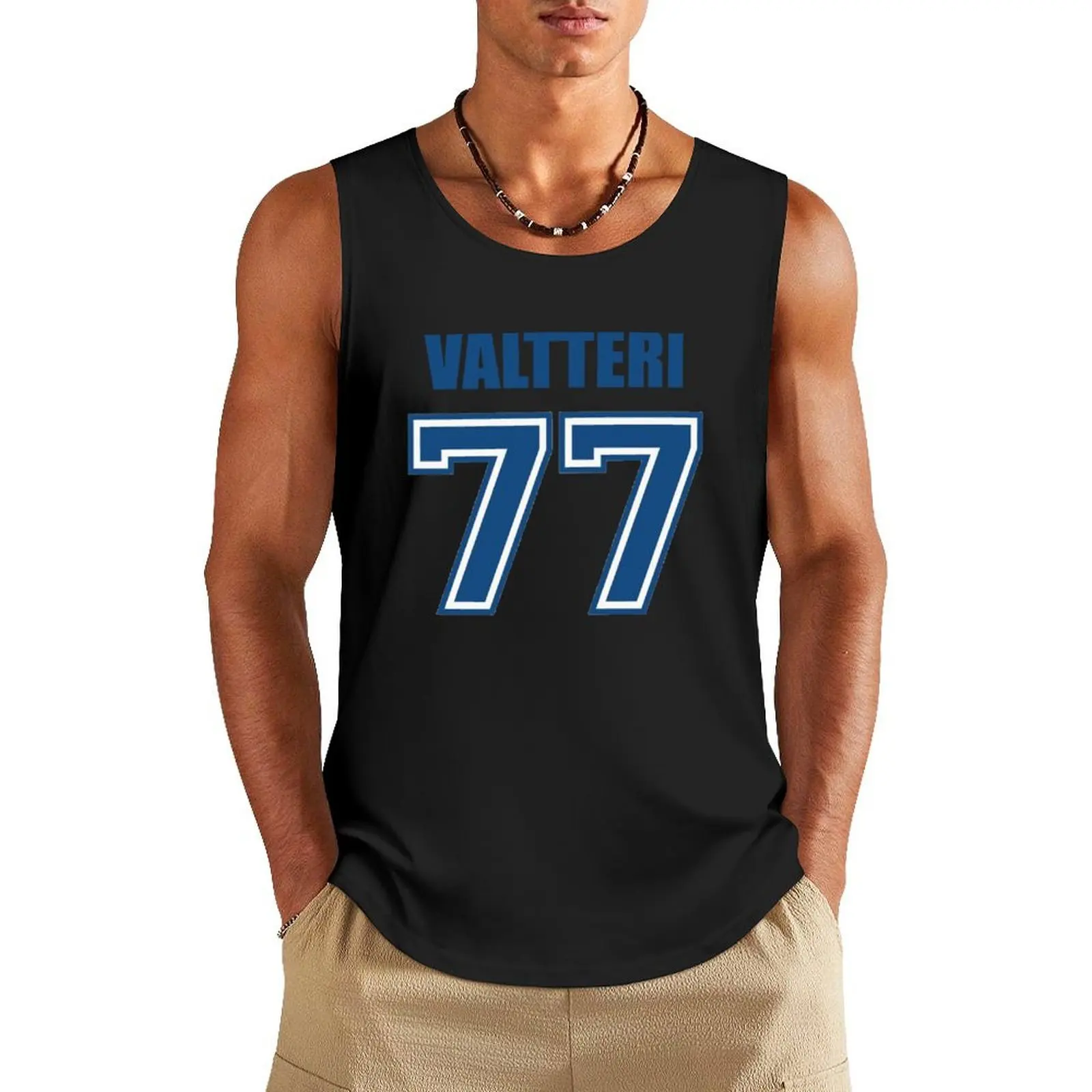 

Valtteri Bottas Number Logo Tank Top gym shirts t-shirt for men T-shirt Men's gym