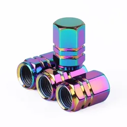 AUTCOAT 4/8Pcs Tire Valve Stem Caps, Aluminum Tire Valve Cap, Universal Stem Covers for Cars Trucks Motorcycles SUVs and Bikes
