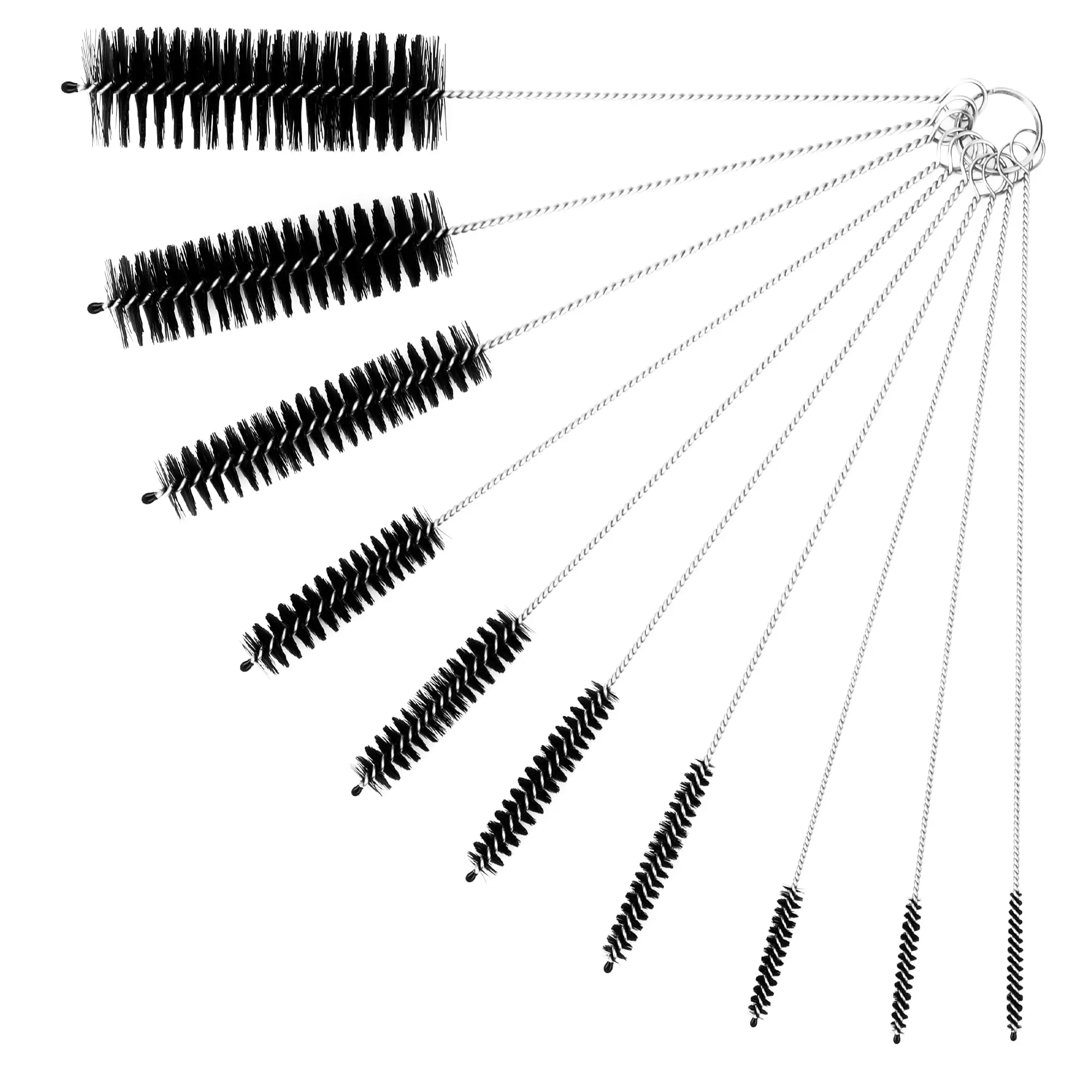 10pcs/Set Nylon Cleaning Bottle Brush Pipe Cleaning Brushes Tube Brushes Tube Bottle Straw Washing Cleaner Bristle Kit Tool