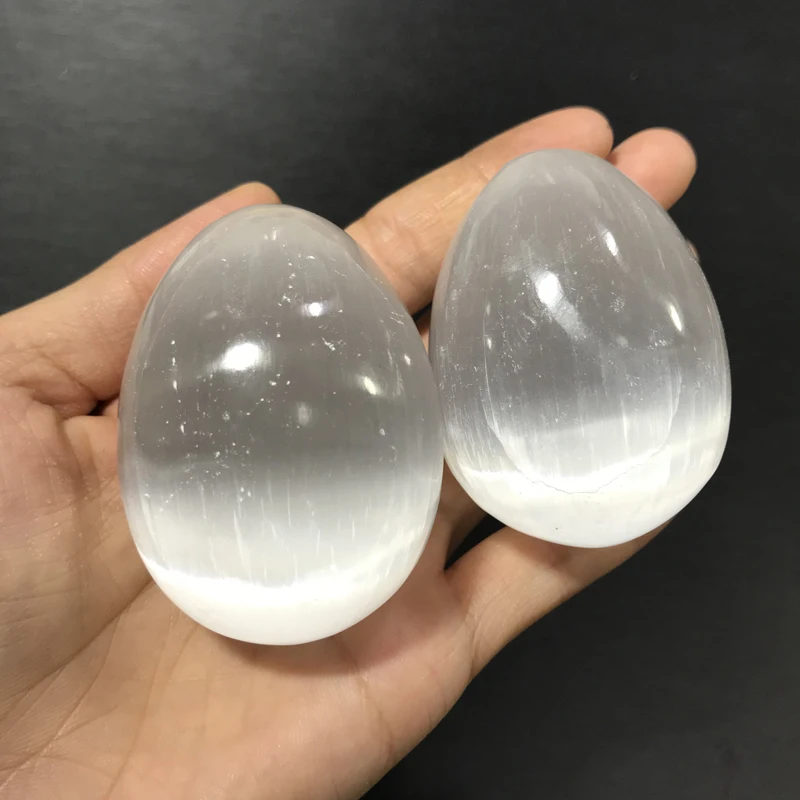 Natural crystal Morocco through gypsum egg through gypsum home decoration