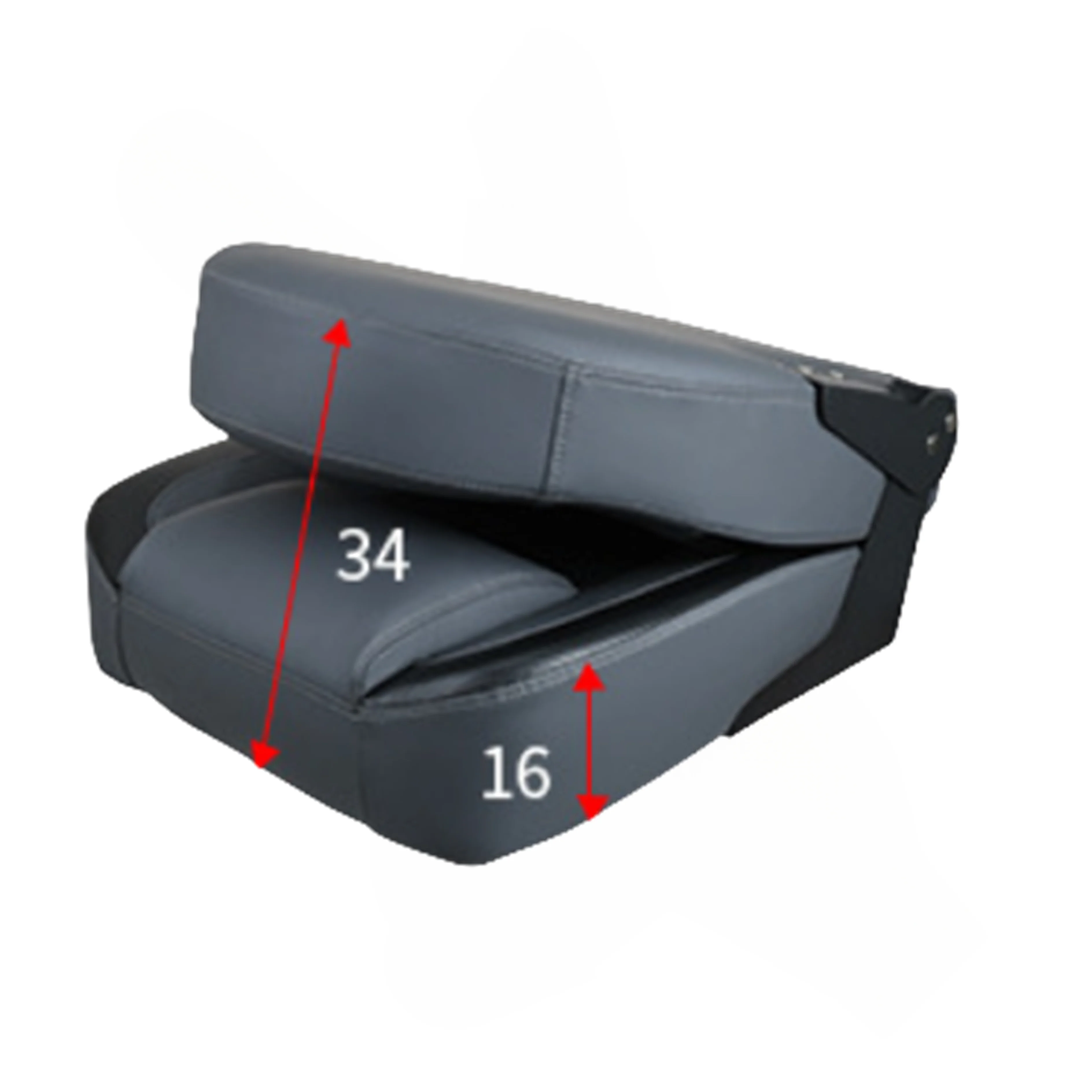 Customized Premium Aluminium Low Back Folding Chairs Marine Captain Seat Boat Accessories Fishing Boat Seats Piston Part