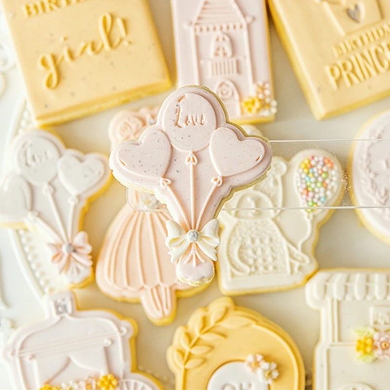 Mini Cartoon Baking Cake Fondant Biscuit Cutting Die for Impression Mold Fit for Cake Shop/ Hotel/ Home Baking