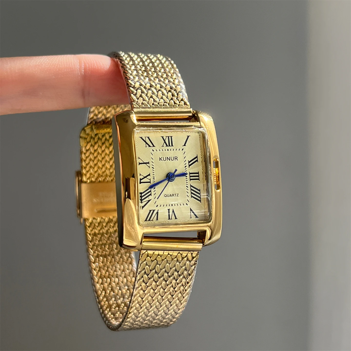 

Vintage wheat ear watch with chain, exquisite design, small gold watch for women, elegant ladies watch, ladies accessories