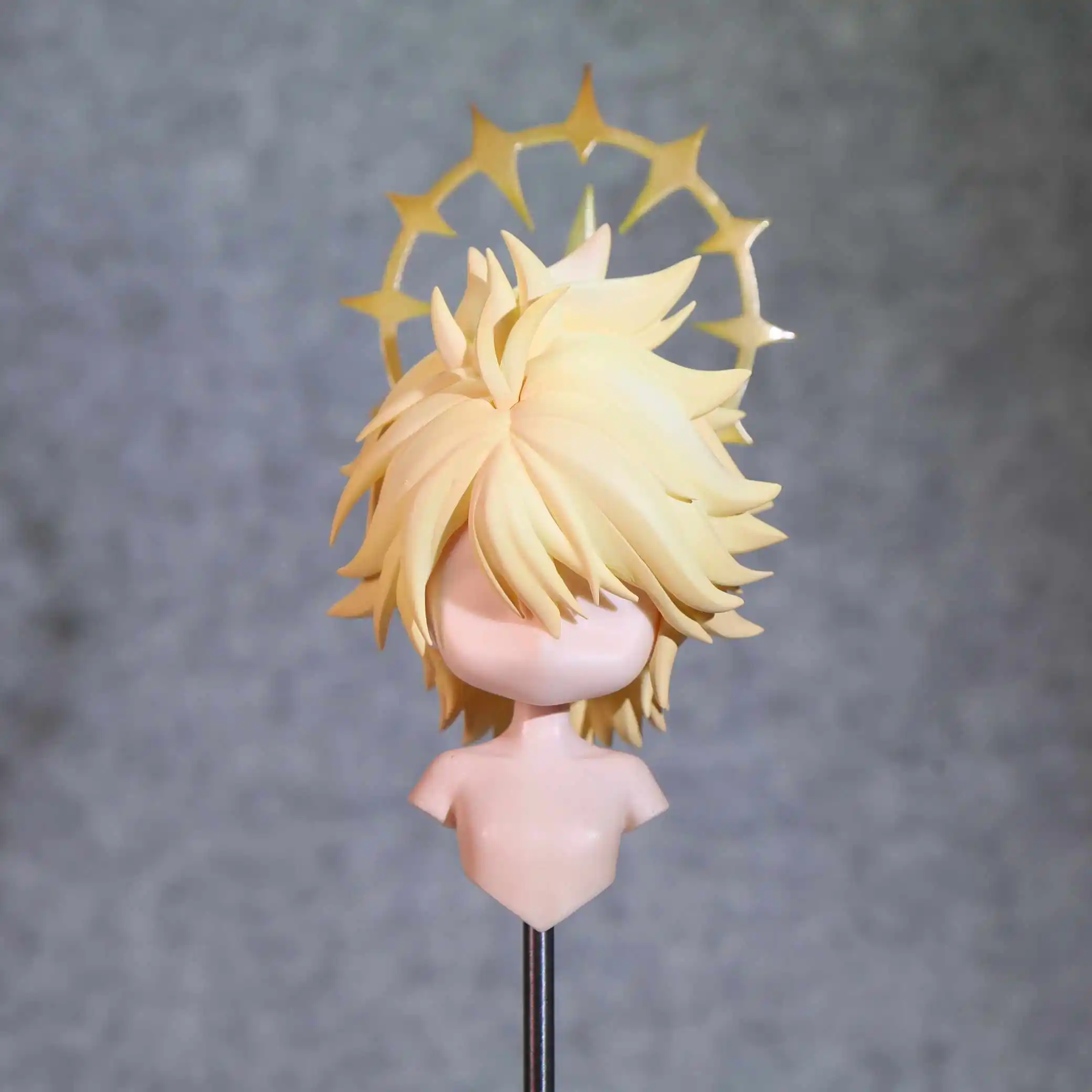 

Anime Honkai: Star Rail Phainon Golden Handmade OB11 OB22 Hair Wig Detachable Game Cosplay Cute Props