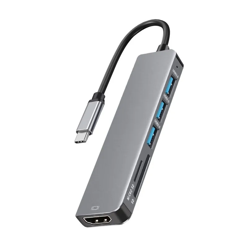 USB C Hub إلى 4K HDMI-متوافق مع SD TF قارئ بطاقات USB 3.0 2.0 HUB Type C شحن لرسو السفن لماك بوك آي باد سامسونج