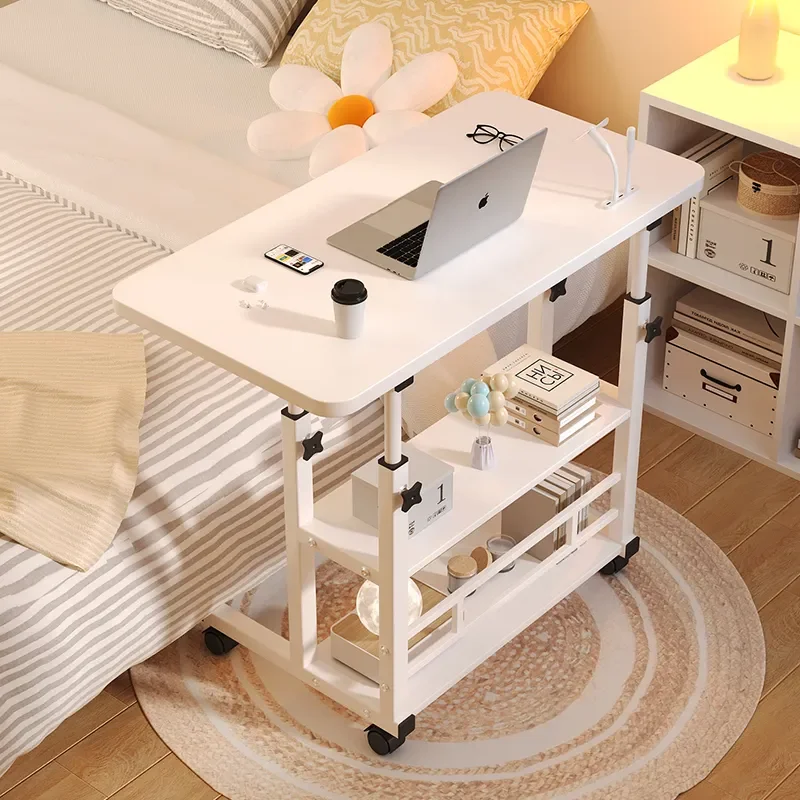 Adjustable Lifting Desk for Bedroom Computer Table Sofa Side Table for Snacks Drinks Tea Lazy Convenient Removable Bedside